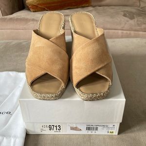 Vince Gaelan Espadrille Cappuccino Suede 9M